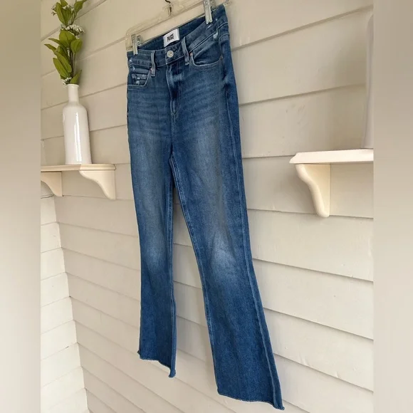 PAIGE Colette Crop Flare Jeans Size 26 - Picture 7 of 14